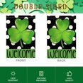 thumbnail image 6 of Welcome St Patricks Day Shamrock House Flag 28x40 Double Sided for Outside Green Clover Vintage Polka Dot Large Spring Garden Flag Outdoor Saint Patrick''s Day Decorations 17-a28, 6 of 6