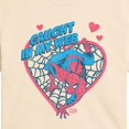 thumbnail image 2 of Spider-Man - Caught in My Web Heart Cropped Graphic T-Shirt, 2 of 4