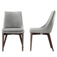 thumbnail image 3 of Chelsea Lane Baxter Linen Dining Chair, Set of 2, Light Gray, 3 of 7