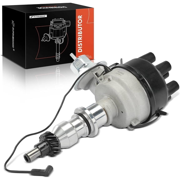 A-Premium Ignition Distributor with Cap and Rotor, L6, 1 Bullet | Compatible with Ford F-100, F-250, F-150, Galaxie 500, F-350, Bronco Galaxie, E-100 Econoline, Custom, E-200 Econoline, P-350