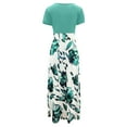 thumbnail image 4 of Cameland Robe Longue Décontractée de Plage pour Femme à Imprimé Floral Coloré Teinture sur Nœuds, 4 of 5