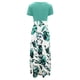thumbnail image 4 of Puntoco Falda Larga De Mujer Estilo Resort Con Estampado Patchwork De Manga Corta Verde Xl,Regalos Para Mujer Joven, 4 of 5