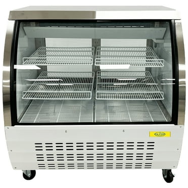 NSF 48 in. Commercial Deli Refrigerator Case 18 Cu.Ft. Sliding Door with Heavy-duty Caster
