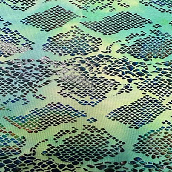 Anaconda Snake Nylon Spandex Tricot Hologram Fabric | Spandex Palace
