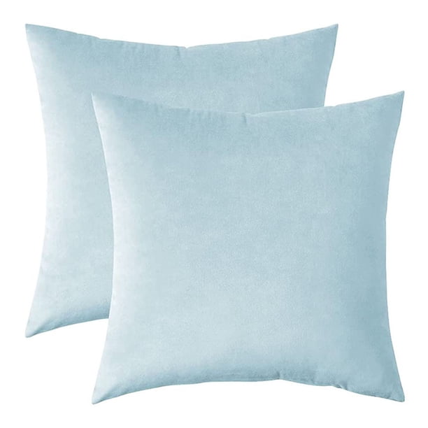 Paquete de 2 fundas de cojín cuadradas decorativas sólidas y suaves de terciopelo, funda de cojín para sofá, dormitorio, coche, 16x16 pulgadas, 40x40 cm Ofspeizc CZJJ-ZC1-1