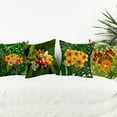 thumbnail image 5 of Tropical Leaves Pillow Covers Set of 4 Green Plants Summer Palm Trees Hibiscus Flowers Hawaii Beach Home Outdoor Decor Throw Pillow Cases 16x16 Inch Monstera Banana Leaf Cushion Cover, 5 of 6