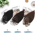 thumbnail image 2 of Hair Toppers for Women HairToppers with Bangs 7.5x8 Inch Large Lace Base Clip In Bangs Hair Toppers for Women Real Human Hair Cover Grey Hair Roots Ad, 2 of 6