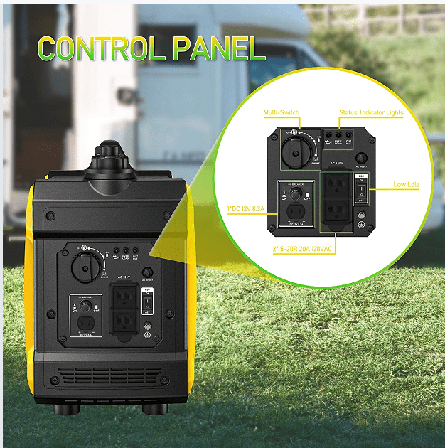 YDSM Super quiet Inverter Generator 2000w portable generator, 79.7cc ultra light EPA compliant