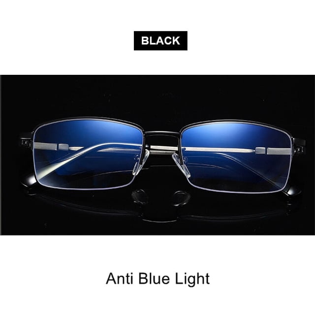 BLMUSA-gafas de lectura multifocales progresivas para hombres y mujeres, gafas de titanio Anti luz azul, gafas casuales para ancianos, alta calidad