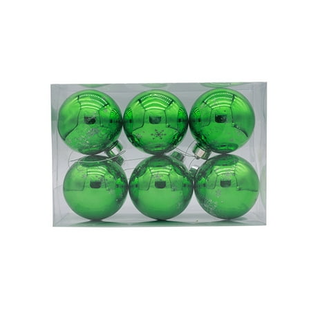 

SunHLX 1 Box Eye-catching Christmas Balls Pendant Anti-aging Plastic Festive Ambience Balls Pendants Party Supplies