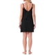 thumbnail image 3 of Noche de inspiración para mujeres, camisón sin mangas, vestido de tirantes, sexy, malla, escote en V, quimono sin espalda, lencería, camisa de noche, color negro, 3 of 6