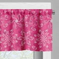 thumbnail image 5 of Ambesonne Hot Pink Valance & Curtain, Spring Flourish Bloom, 55"x24", Hot Pink White Purple, 5 of 7