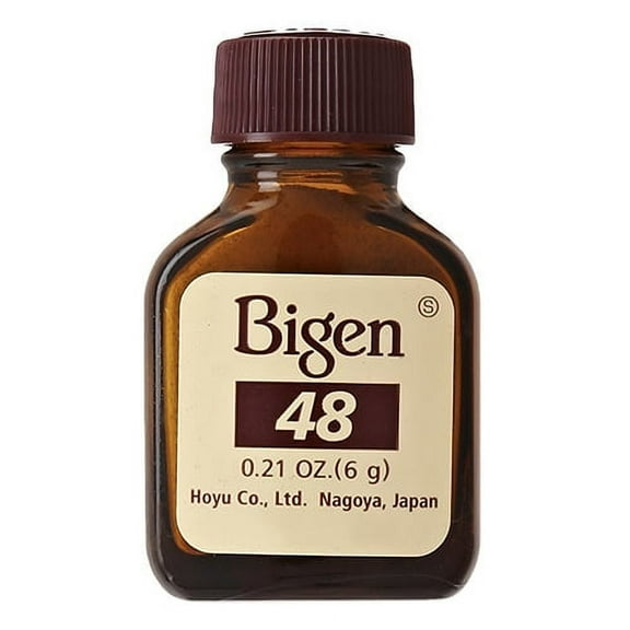 Bigen Permanent Powder Hair Color 48 Dark Chestnut, 1 Ea, 6 Pack