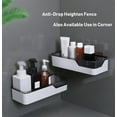 thumbnail image 3 of Self-Adhesive Plastic Bathroom Shelf Organizer，No-Nailing No-Drilling Needed Storage Rack, 3 of 6