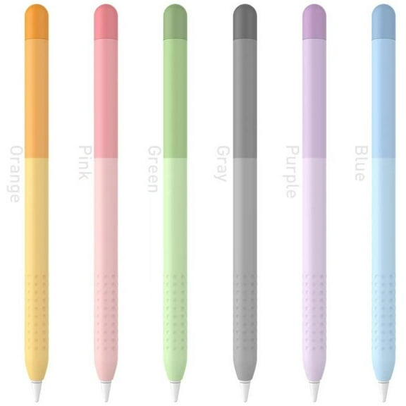 Apple Pencil 2 Case, Comfortable Grip Perfect Fit Silicone Holder Cover Sleeve Accessories GMYLE Only Compatible for Apple Pencil 2nd Generation (Gradient Color, Blue)