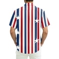 thumbnail image 6 of GrmtClth 250th Anniversary Usa Shirts for Men Hawaiian 1776-2026 Print Tops Breathable Button Down Tee Lightweight Short-Sleeve Blouse Vermilion L, 6 of 6