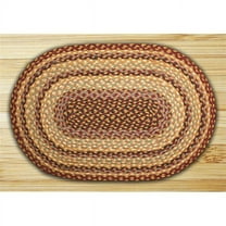 Earth Rugs 02-357 Burgundy-Gray-Creme Oval Rug