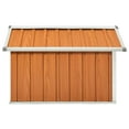 thumbnail image 5 of vidaXL Garden Shed Brown Galvanized Steel Medium Durable Garden Shed, 5 of 6