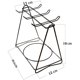 thumbnail image 3 of Portavasos Metálico Triangular Para 6 Tazas. café negro. Afortunado Sencillez, 3 of 4