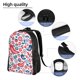 thumbnail image 5 of Disketp Birds Flowers Mochila Unisex de Apertura Lateral Completa, Mochila para Laptop para Escuela, Trabajo y Viajes, 5 of 8