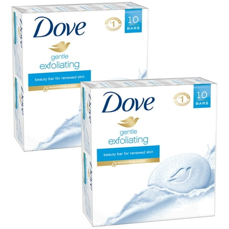 Dove Exfoliating Bar Soap 20 Bar