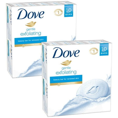- Dove Gentle Exfoliating Beauty Bar, 4 oz, 20 bar