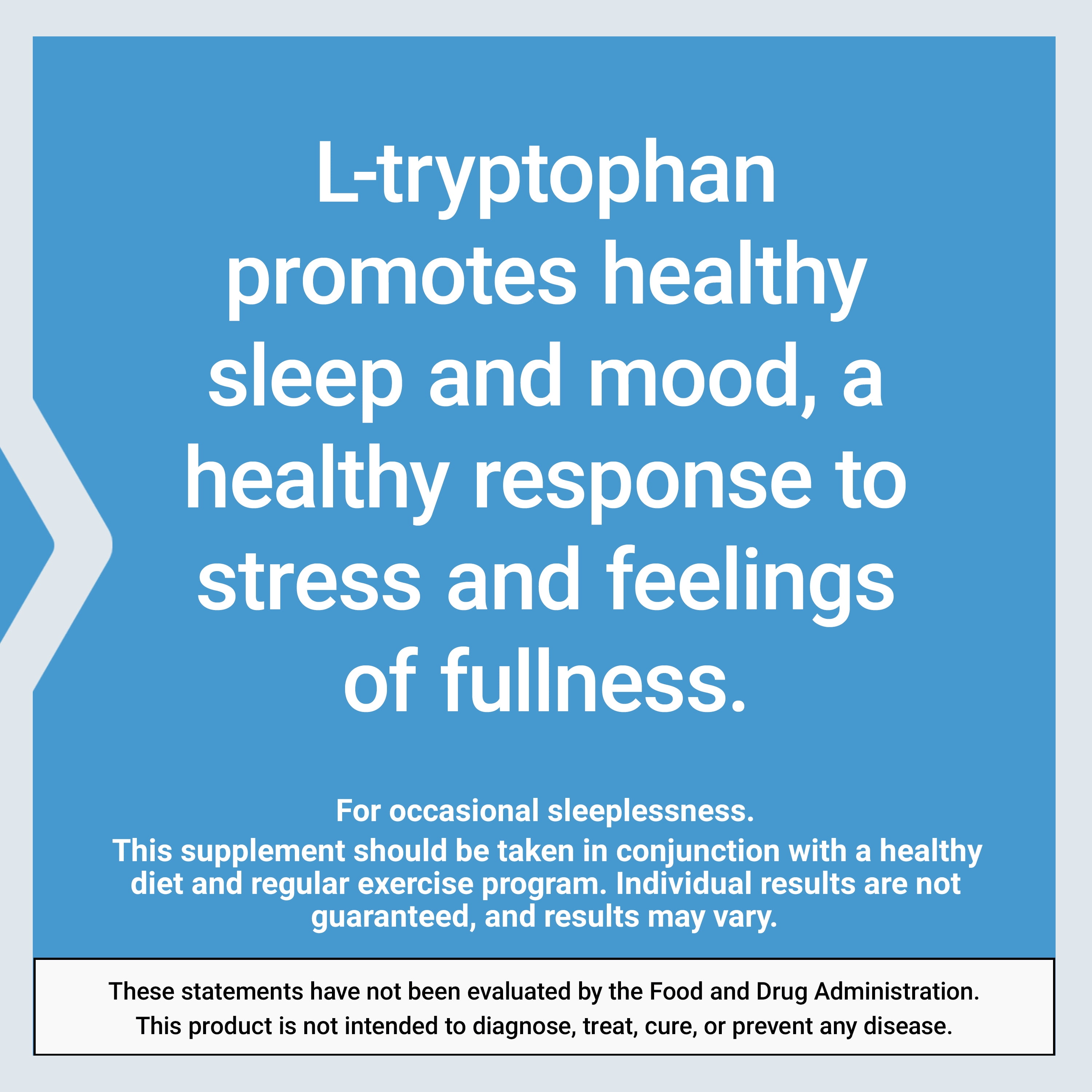 Life Extension L-Tryptophan 500 mg â L-Tryptophan Supplement for Healthy Sleep and Stress Response Support â Gluten-Free, Non-GMO, Vegetarian â 90 Capsules