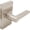 Satin Nickel, variant on Stone Harbor Hardware Vienna Door Lever with Rectangular Rosette, Dummy (Non-Turning) Function, Matte Black