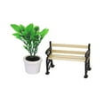 thumbnail image 5 of Raindrops 2pcs 1/ mini house Miniature Furniture Garden Village Patio Park Bench, 5 of 8