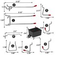 thumbnail image 2 of 114Pcs Metal Pegboard Hooks Organizer Assortment Kit Peg Locks Hanging Applications, 2 of 5
