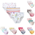 thumbnail image 3 of Tigivemen 3Pcs Children Underwear Cartoon Panties Cotton Stretch Underwear Briefs for Girls Size 110, 3 of 3
