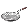 thumbnail image 2 of LJNYFDC Panier de Cuisson Pliant Résistant aux Hautes Températures avec Poignée en Bois Antirouille Résistant à la Chaleur Réutilisable pour Barbecue Camping, 2 of 6