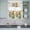 Green Yellow, variant on 3 Piece Kitchen Curtains and Valances Set Sunflower Brown Cafe Curtains 36 Inch Length Farmhouse Bee Country Wooden Grain Valance & Tier Curtain for Living Room Bedroom Small Window 54"x18" 27"x36"*2