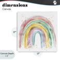 thumbnail image 4 of Stupell Industries Contemporary Pastel Rainbow with Gold Accents Canvas Art, 17 x 17, by Creative Studio, 4 of 8