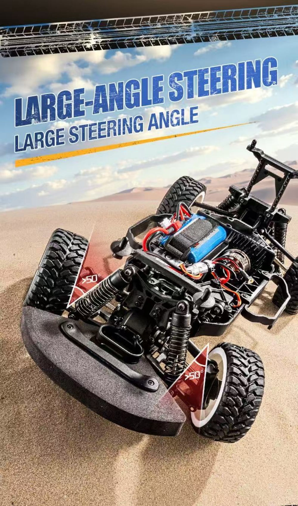 RC Drift Car with Gyroscope, 1:43 Mini 4WD Remote Control Drift Cars with Semi Proportional Throttle and LED Light, RC Racing Vehicle Toy Gifts