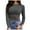 Dark Gray, variant on aDJFDGT Boho Tops for Women 2024 3/4 Sleeve Womens Long Sleeve Stretch Crewneck Ribbed T Shirt Fitted Casual Basic Tops S