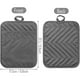 thumbnail image 5 of Guantes de horno Guantes de algodón resistentes al calor Alfombrillas de cocina anti-escaldado, Gris 5pcs Scienceny HA004939-02, 5 of 7