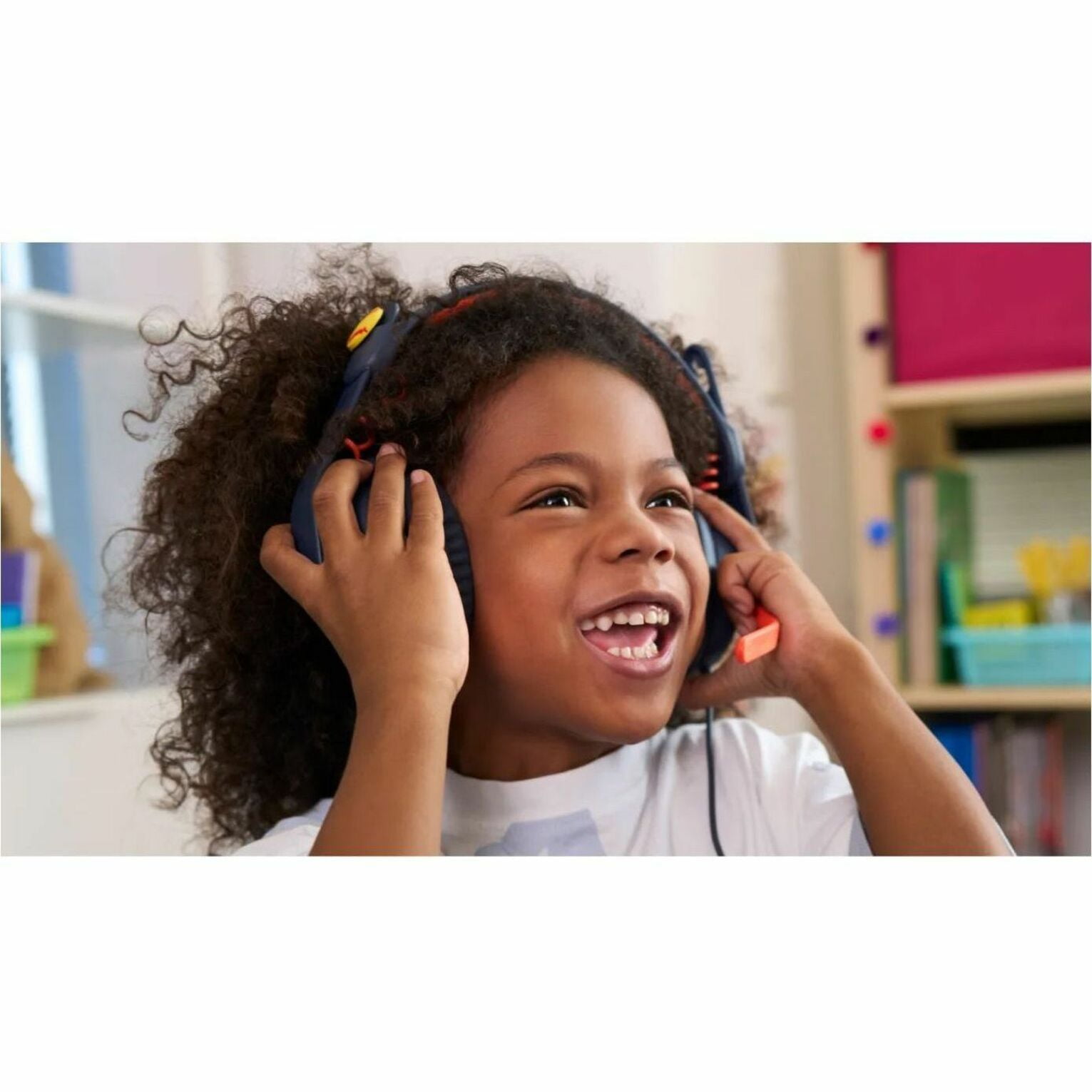 Logitech Zone Learn USB-A Stereo Computer Headset Blue/Orange (981-001378)