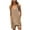Khaki, variant on Valentine's Day SEMPAI Women's Solid Neck Sleeveless Casual Short Jumpsuit Rompers With Pockets Clearance