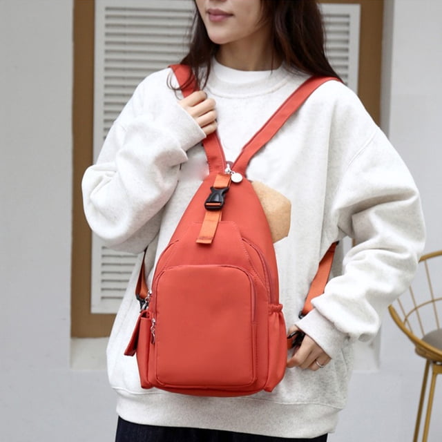 Bolso de hombro para mujer, mochila de tela, bolso de pecho informal para hombre, bolso cruzado, mochila Oxford