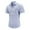 Blue, variant on JDQJBZ Mens Hooded Shirt Check Print Short Sleeve Button Front Casual Summer Tee