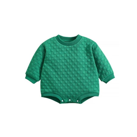 

Bagilaanoe Newborn Baby Girl Thickened Rompers Long Sleeve Bodysuit 6M 12M 18M 24M Infant Autumn Winter One Piece Jumpsuit