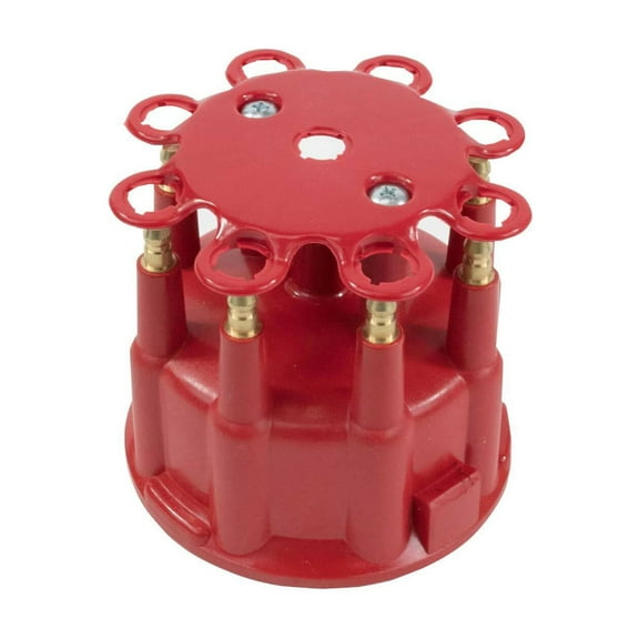8-Cylinder Male Pro Billet  Ready to Run Cap  Rotor Kit - Red