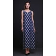 thumbnail image 2 of Bimba Rayon Block Printed Womens Long Dress Chic Bohemian Summer Maxi Beach Wear-X-Large, 2 of 5
