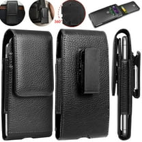 eBizWare Cell Phone Holster for iphone 15 Pro Max 14 13 12 11 8 7 Plus XR, Samsung Galaxy S24 Ultra S23 FE S22 S21 Plus S10 A15 A14 A55 A54 5G A03S Leather Swivel Belt Clip Holder Carrying Pouch Case