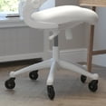 thumbnail image 4 of Flash Furniture Kelista Mesh Mid Back Desk Chair with Roller Wheels, 250 lb, White, 4 of 9