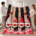 thumbnail image 3 of SPXUBZ Christmas Gnome Pattern Flannel Blanket Soft Plush Throw Blanket Holiday Decor Cozy Warm Blanket for Home Sofa Bed 50"x40", 3 of 5