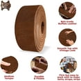 thumbnail image 3 of European Leather Works - Buffalo Belt Blanks 8-10 oz 3-4mm Size: 2.75"x50" 7x127cm - Antinque Mahogany Color Full Grain Leather Belt Straps/Strips for Tooling, Holsters, 3 of 8