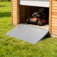 thumbnail image 6 of Queroig 1 Pair 24" x 48" Shed Ramp for Lawn Equipment, Anti-Slip Surface Loading Ramp, Supports 1500LBS, Driveway Ramp for Wheelchairs, ATVs, Lawn Mower, Garages & Barns, 6 of 7