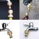 thumbnail image 3 of 2 piezas de conector de grifo de manguera de jardín de cobre puro, conector de manguera de grifo de jardín, accesorios de conector de manguera de jardín, conector de manguera de agua de 3/4 de, 3 of 5